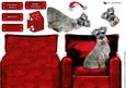 Miniature Schnauzer Christmas Arm Chair