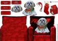 Shih Tzu Christmas Arm Chair