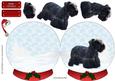 Cesky Terrier Christmas Snow Globe