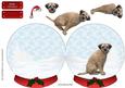 Border Terrier Christmas Snow Globe