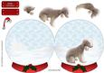Bedlington Terrier Christmas Snow Globe
