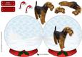 Airedale Christmas Snow Globe