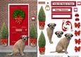 Border Terrier Christmas Door Step