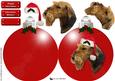 Airedale Terrier Christmas Bauble 3D Decoupage