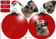 Border Terrier Christmas Bauble 3D Decoupage