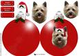 Cairn Terrier Christmas Bauble 3D Decoupage