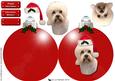 Dandie Dinmont Terrier Christmas Bauble 3D Decoupage