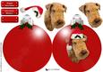 Lakeland Terrier Christmas Bauble 3D Decoupage