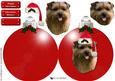Norfolk Terrier Christmas Bauble 3D Decoupage