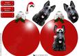 Scottie Dog Christmas Bauble 3D Decouapge