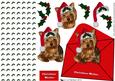Yorkshire Terrier Christmas 3D Decoupage