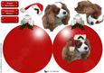 Cavalier King Charles Spaniel Christmas Bauble Decoupage