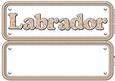 Golden Labrador Dog Sign Insert