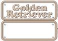 Golden Retriever Name Sign Insert