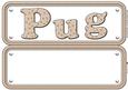 Pug Dog Large Dl Insert