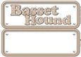 Basset Hound Name Sign Insert