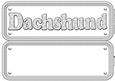 Dachshund Name Sign Insert