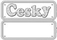 Cesky Terrier Name Sign Insert