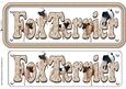 Fox Terrier ,smooth, Terrier Name Sign
