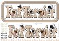 Fox Terrier ,smooth, Terrier Name Sign 3D
