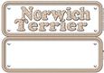 Norwich Terrier Name Sign Insert