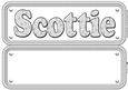 Scottie Dog Name Sign Insert