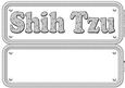 Shih Tzu Name Sign Insert
