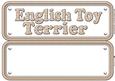 English Toy Terrier Name Sign Insert