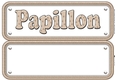 Papillon Name Sign Insert