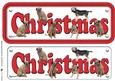 Border Terrier Christmas Name Sign