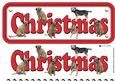 Border Terrier Christmas Name Sign 3D Decoupage