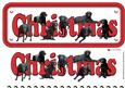 Black Labrador Christmas Name Sign 3D Decoupage