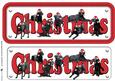 Black Labradors with Hats Christmas Name Sign