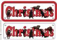 Chocolate Labrador Christmas Name Sign