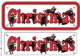 Chocolate Labradors & Hats Christmas Name Sign