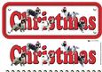 Springer Spaniel & Hats Christistmas Sign 3D Decoupage