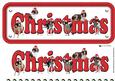 Springer Spaniels & Hats Christistmas Sign 3D Decoupage