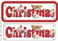 Golden Retriever Christmas Name Sign