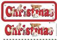 Golden Retriever Christmas Name Sign 3D Decoupage