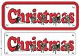 Alaskan Malamute & Hats Christmas Name Sign
