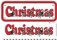 Alaskan Malamute & Hats Christmas Name Sign 3D Decoupage