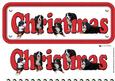 Bernese Mountain Dog Christmas Name Sign 3D Decoupage
