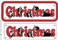 Bernese Mountain & Hats Dog Christmas Name Sign