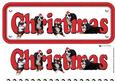 Bernese Mountain & Hats Dog Christmas Name Sign 3D Decoupage