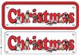 Boxer & Hats Christmas Name Sign