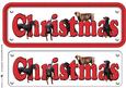 Doberman Christmas Name Sign