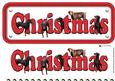Doberman Christmas Name Sign 3D Decoupage