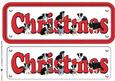 Border Collie Christmas Name Sign