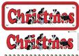 Border Collie Christmas Name Sign 3D Decoupage