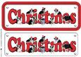 Border Collie & Hats Christmas Name Sign
